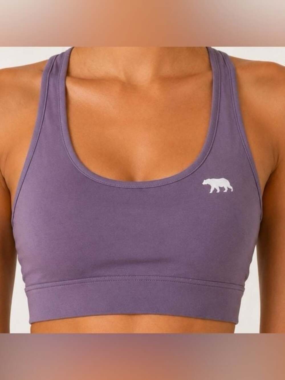 Running Bare Purple Strappy Sports Bra Yoga Gym Activewear Small